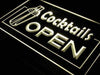 Bar Cocktails Open LED Light Sign - Way Up Gifts
