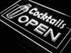 Bar Cocktails Open LED Light Sign - Way Up Gifts