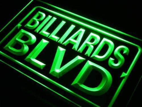 Bar Decor Billiards Boulevard LED Light Sign - Way Up Gifts