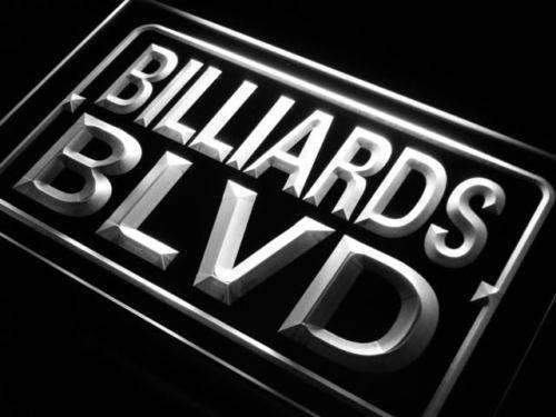 Bar Decor Billiards Boulevard LED Light Sign - Way Up Gifts