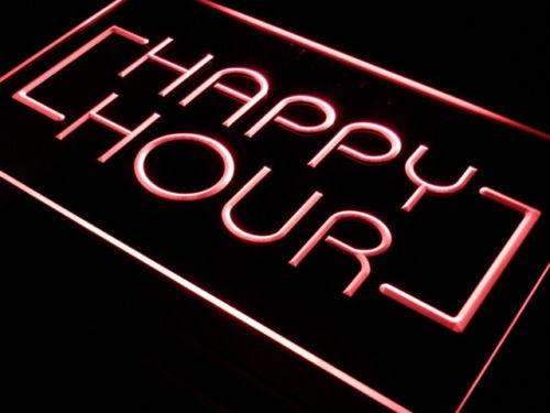 Bar Happy Hour LED Light Sign - Way Up Gifts