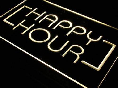 Bar Happy Hour LED Light Sign - Way Up Gifts
