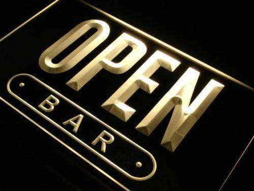 Bar Open LED Light Sign - Way Up Gifts