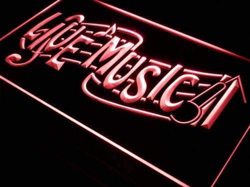 Bar Restaurant Live Music LED Light Sign - LED Gift Works