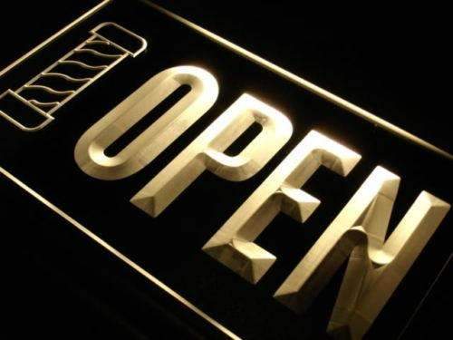Barber Pole Open LED Light Sign - Way Up Gifts