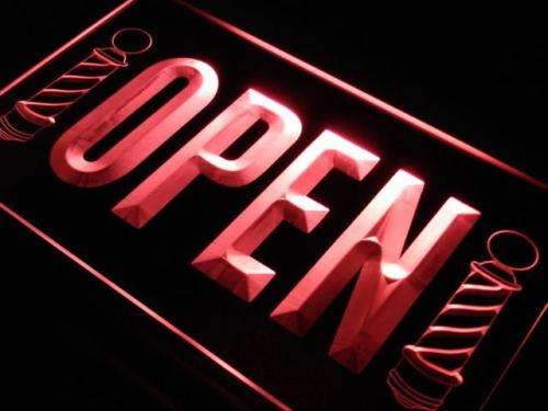 Barber Poles Open LED Light Sign - Way Up Gifts