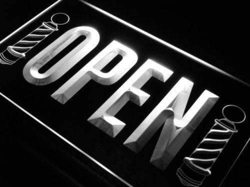 Barber Poles Open LED Light Sign - Way Up Gifts