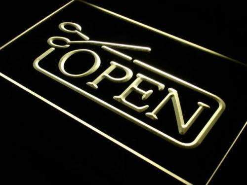 Barber Salon Haircut Open LED Light Sign - Way Up Gifts