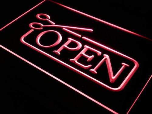 Barber Salon Haircut Open LED Light Sign - Way Up Gifts