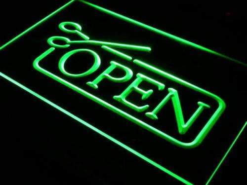 Barber Salon Haircut Open LED Light Sign - Way Up Gifts