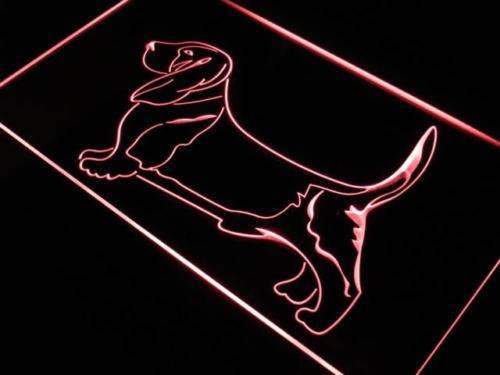 Basset Hound LED Light Sign - LED Gift Works