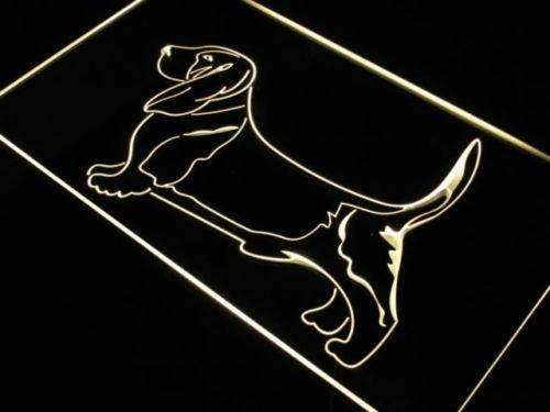Basset Hound LED Light Sign - Way Up Gifts