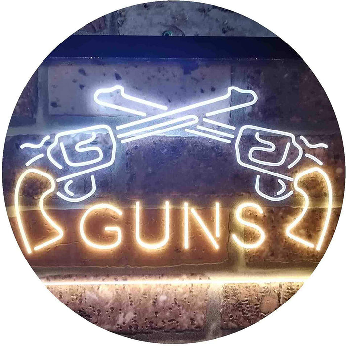 Gun Shop Guns LED Light Sign - Way Up Gifts