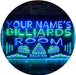 Personalized Pool Billiards Room LED Light Sign - Way Up Gifts