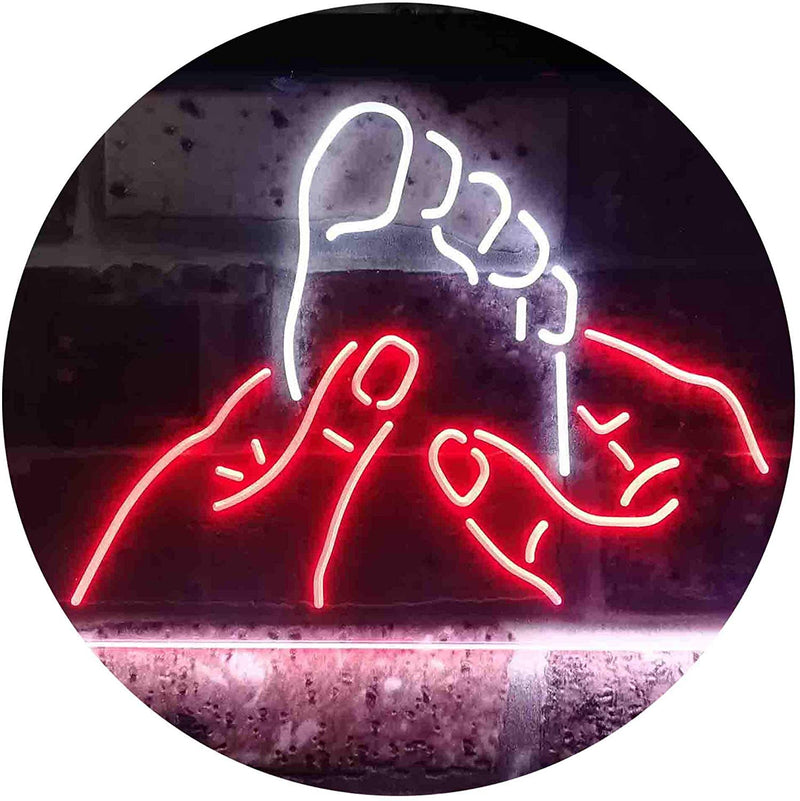 Foot Massage LED Light Sign - LED Gift Works