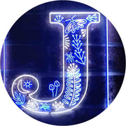 Family Name Letter J Monogram Initial LED Light Sign - LED Gift Works