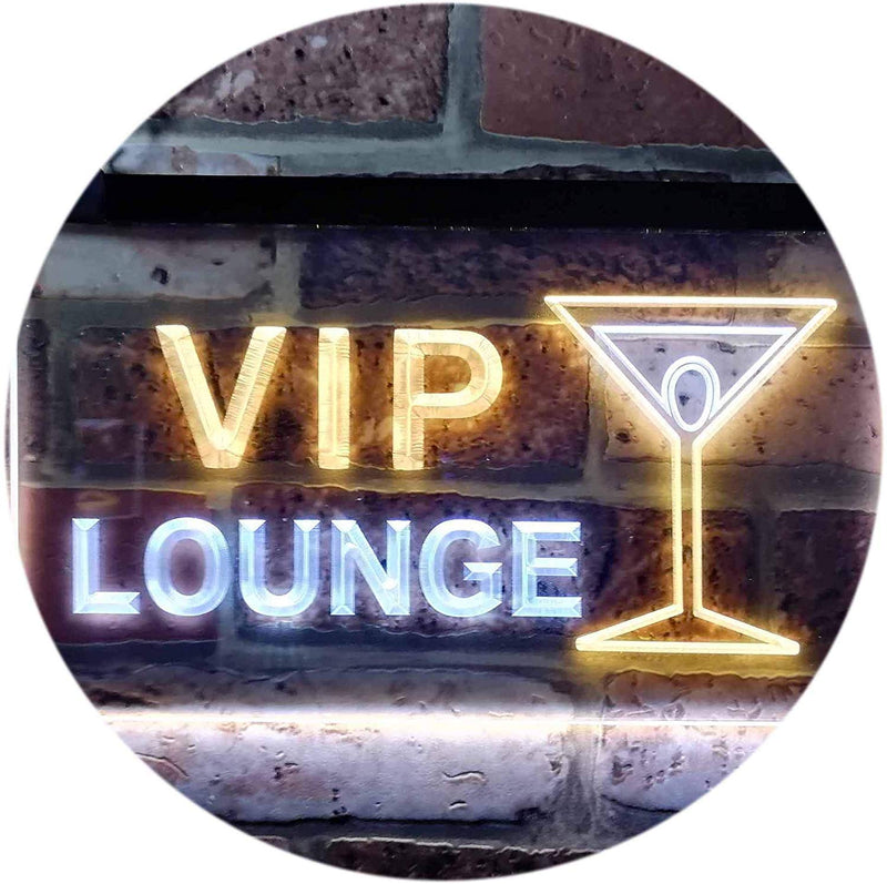 Cocktails VIP Lounge LED Light Sign - LED Gift Works