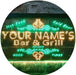 Personalized Hot Food Cold Beer Bar & Grill LED Light Sign - Way Up Gifts