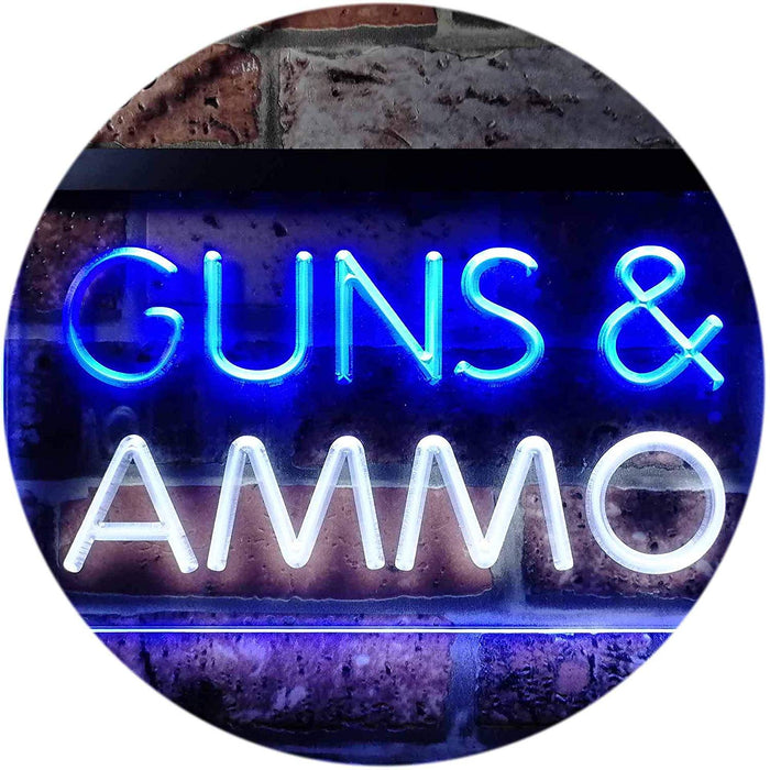 Guns Ammo LED Light Sign - Way Up Gifts