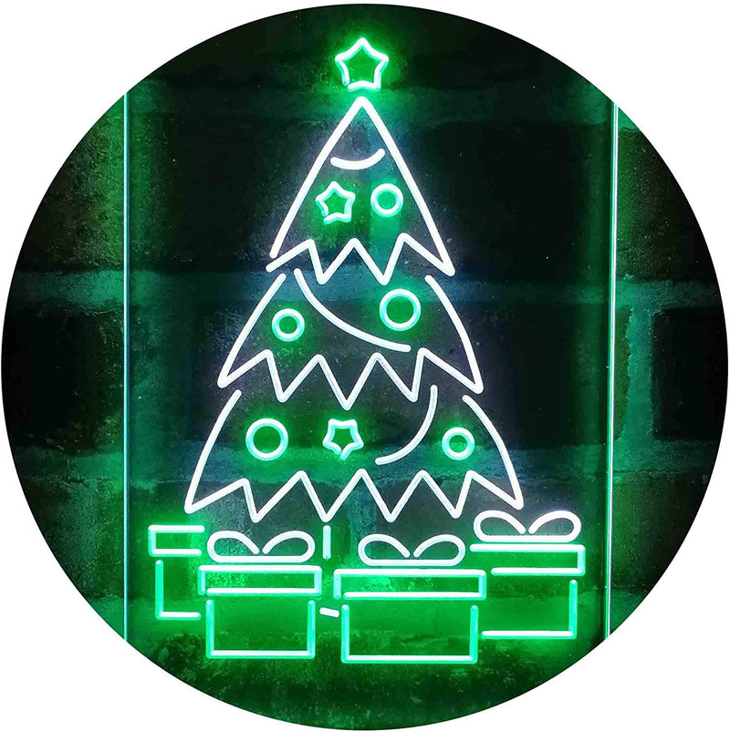 Christmas Tree Present Gifts LED Light Sign - LED Gift Works
