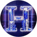 Family Name Letter H Monogram Initial LED Light Sign - Way Up Gifts
