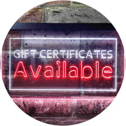 Gift Certificates Available LED Light Sign - LED Gift Works