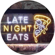 Late Night Eats Pizza LED Light Sign - LED Gift Works