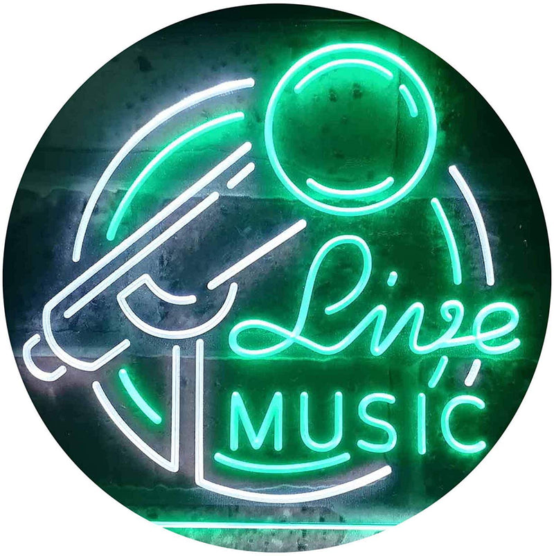 Live Music LED Light Sign - LED Gift Works
