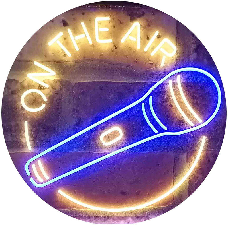 Microphone On The Air LED Light Sign - LED Gift Works