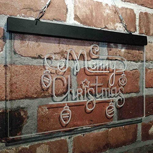 Merry Christmas Bulbs LED Light Sign - LED Gift Works