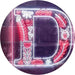 Family Name Letter D Monogram Initial LED Light Sign - Way Up Gifts