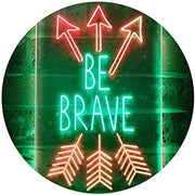 Arrows Be Brave LED Light Sign - LED Gift Works