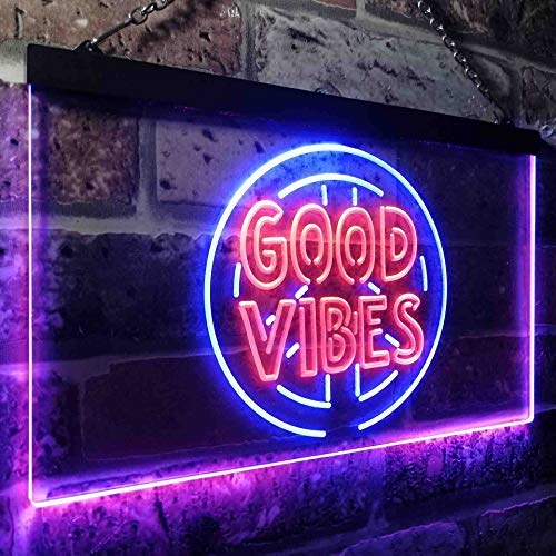Good Vibes LED Light Sign - LED Gift Works