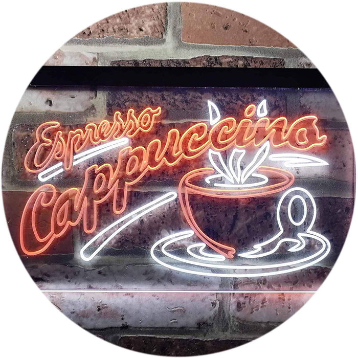 Coffee Shop Espresso Cappuccino LED Light Sign - Way Up Gifts