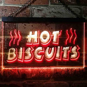Hot Biscuits LED Light Sign - LED Gift Works