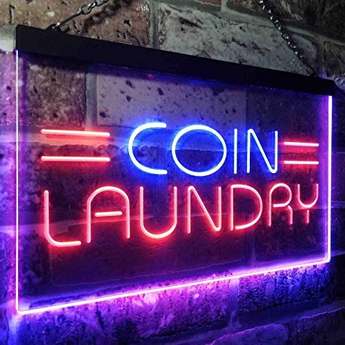 Laundromat Coin Laundry LED Light Sign - Way Up Gifts