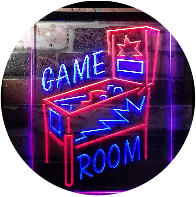 Pinball Game Room LED Light Sign - LED Gift Works