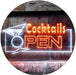 Bar Cocktails Open LED Light Sign - Way Up Gifts