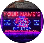 Personalized Car Racing Beer Pit Stop Bar LED Light Sign - LED Gift Works