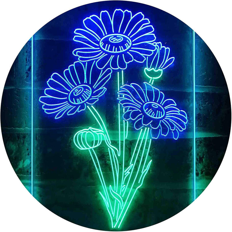 Daisy Flowers LED Light Sign - LED Gift Works