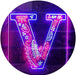 Family Name Letter V Monogram Initial LED Light Sign - Way Up Gifts