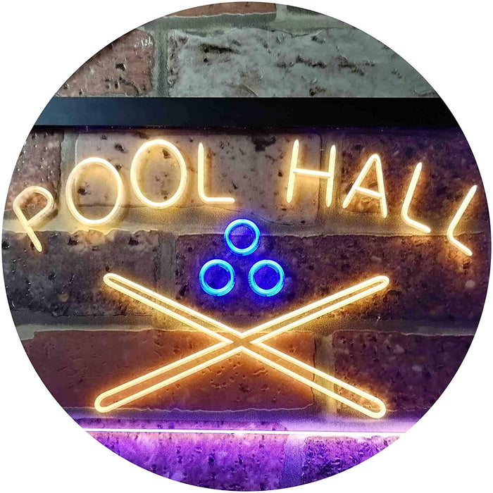 Billiards Pool Hall LED Light Sign - Way Up Gifts