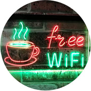 Cafe Coffee Free WiFi LED Light Sign - LED Gift Works