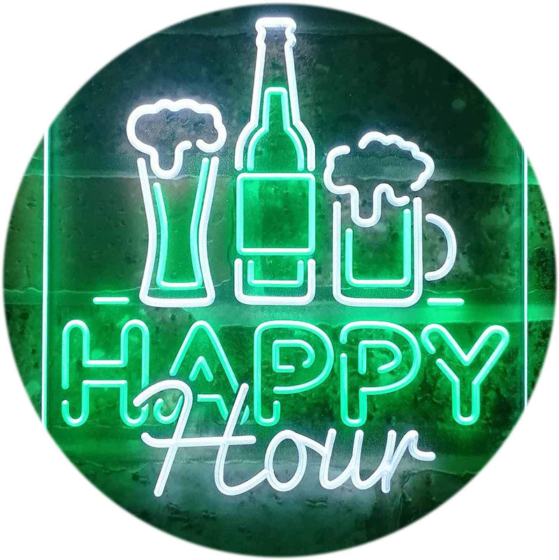Happy Hour LED Light Sign - LED Gift Works