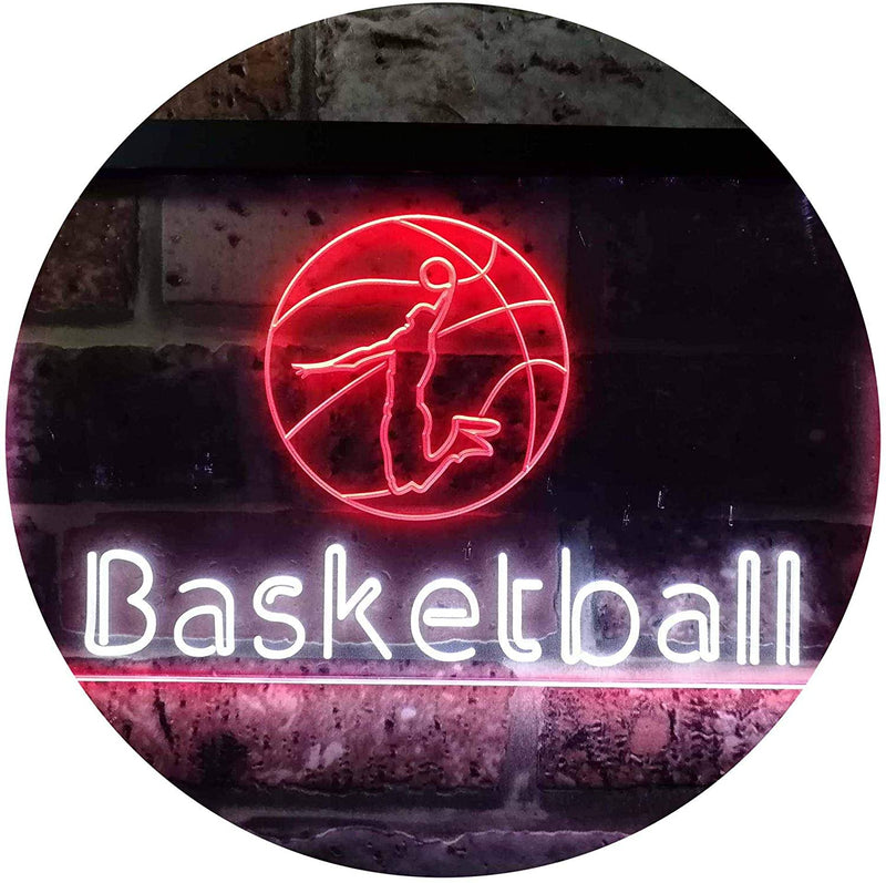 Sports Man Cave Basketball LED Light Sign - LED Gift Works