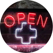 Open Medical Cross Dispensary LED Light Sign - LED Gift Works