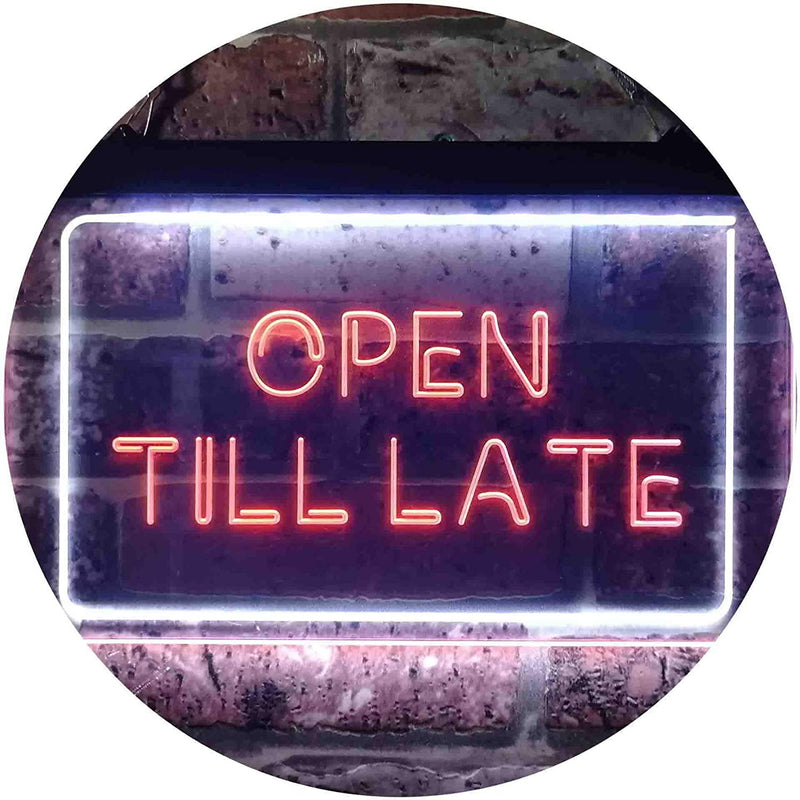 Open Till Late LED Light Sign - LED Gift Works
