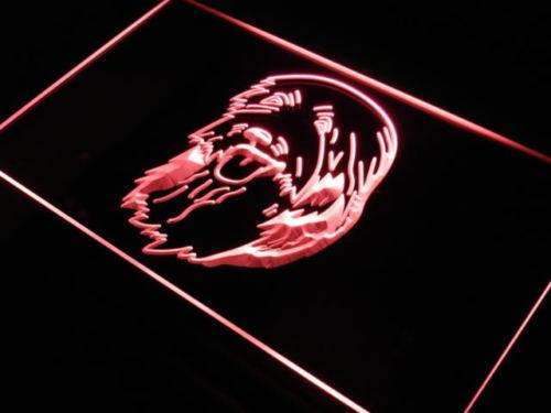 Bearded Collie Head LED Light Sign - Way Up Gifts