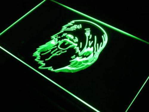 Bearded Collie Head LED Light Sign - Way Up Gifts