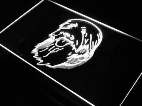 Bearded Collie Head LED Light Sign - Way Up Gifts